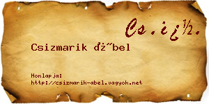 Csizmarik Ábel névjegykártya